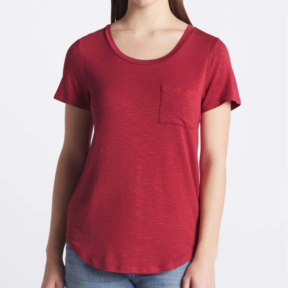 Market & Spruce Red Short Sleeve Tee